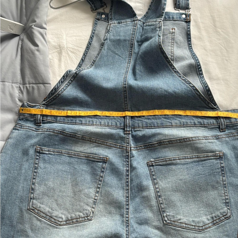 No Boundaries Blue Denim Women’s Overalls - Picture 4 of 5